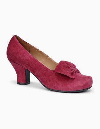 Hotter Womens Donna Womens Wide Fit Court Shoes - Pink - Size: 6.5