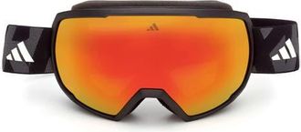 adidas Shield Snow Goggles in Matte Black /Bordeaux Mirror at Nordstrom