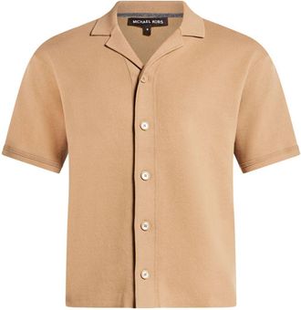 Michael Kors double knit shirt - men - Cotton - S - Neutrals