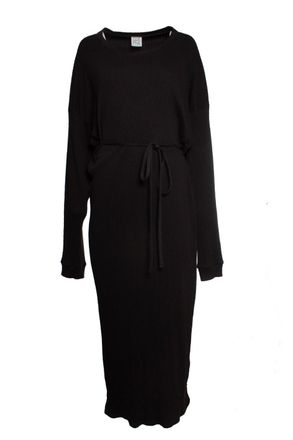 BASERANGE ribbed wrap maxi dress