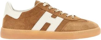 Hogan Cool Sneakers - Heren - Sneakers - Bruin - 42 EU - Leer - Schoenen