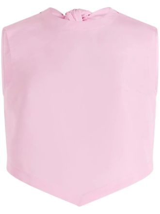 Patou scarf faille top - Pink