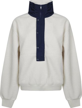 Entire studios Felpa System Half Zip Textured High Collar Sweatshirt