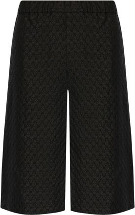 Alexander McQueen Zwarte Shorts met Elastische Tailleband en Zakken - Heren - Korte Broeken - Zwart - S - Korte Broeken