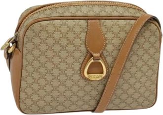Celine Pre-owned Cross Body Bags, female, Beige, Size: ONE SIZE Pre-owned Canvas celine-bags