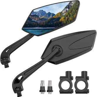 OEM Adecuado 2 Espejos Retrovisores Manillar Espejo Retrovisor Hd Ajustable 360&deg;, Espejo Retrovisor Manillar Bicicletas Distancia Entre Ejes 22-25 Mm