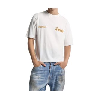 Dsquared2 Hombre, Camisetas, Blanco, Talla: S