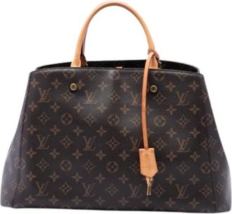 Louis Vuitton Pre-owned Handbags, female, Brown, Size: ONE SIZE Pre-owned Montaigne GM