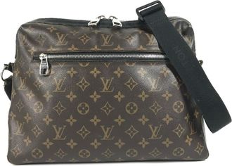 Louis Vuitton Black Brown Monogram Canvas Shoulder Bag (Pre-Owned)