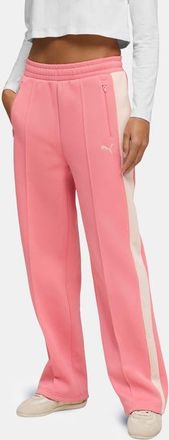 Puma T7 Always On Straight Leg Track Pants in Wild Pink at Nordstrom, Size X-Small