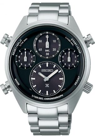 Seiko SFJ003P1 Mens Prospex Speedtimer Watch - Silver Stainless Steel - One Size
