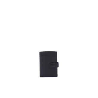 Laura Biagiotti Leren Portemonnee - Heren - Accessoires - Zwart - Maat: ONE Size Leer