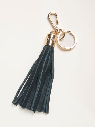 Fat Face FatFace Teal Blue Suede Tassel Charm