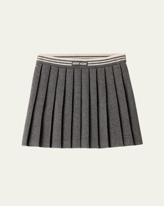 Miu Miu Black stretch wool mini skirt from $1,265.00 - on