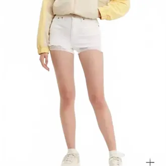 Levi's High Rise Shorts In White