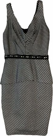 Eva Franco Sheena Charlest Dress In Black/silver
