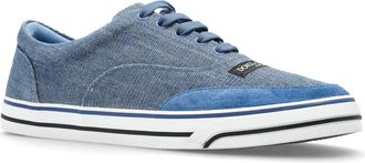 Dolce & Gabbana Sports Shoes With Logo Patch, Mens, Blue