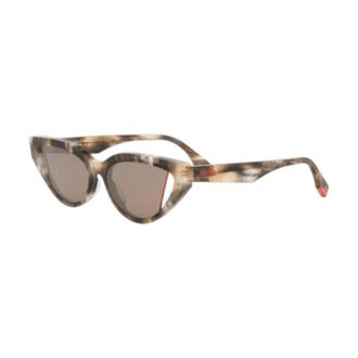 Fendi Ladies Black Cat Eye Sunglasses FE40009I 56E