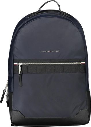Tommy Hilfiger Blauwe Heren Rugzak met Laptopvak - Heren - Rugzakken - Blauw - ONE Size - Polyester - Tassen