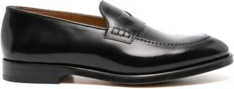 Doucal's Mocassino Pelle - Heren - Loafers - Zwart - 39 EU - Leer - Schoenen