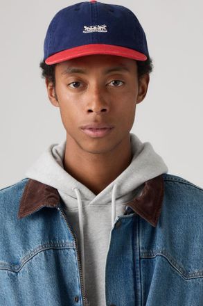 Levi's Rockridge Dad Cap - Men - One Size - Blue / Mars Red Block Medieval Blue