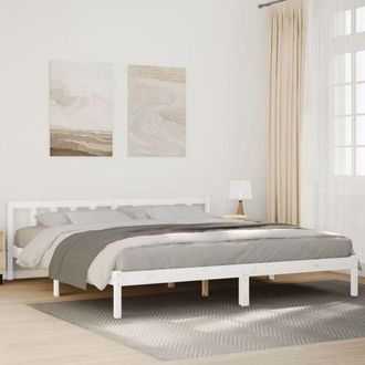 vidaXL Vidaxl - Letto Extra Lungo senza Materasso Bianco 200x220 cm in Pino