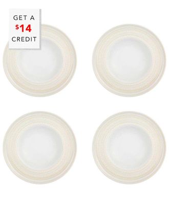 Vista Alegre Ivory Soup Plates (Set Of 4) With $14 Credit
