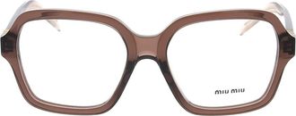Miu Miu Glasses - unisex - Brillen - Beige - ONE Size - Accessoires