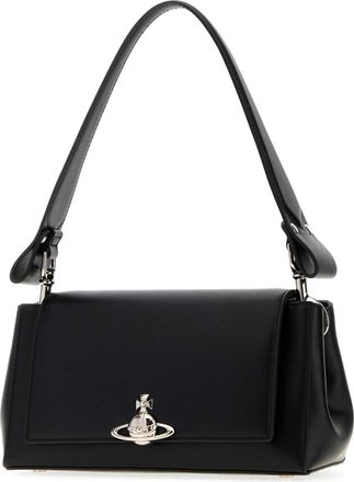 Vivienne Westwood Womens Handbag Shoulder Black Polyurethane Polyester