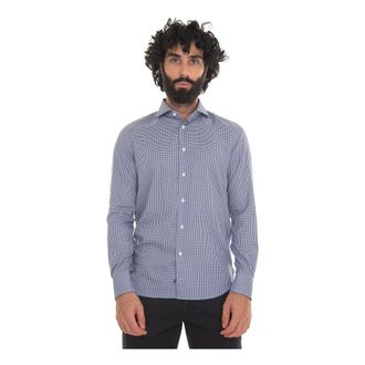 Carrel Casual Shirt - Heren - Casual Overhemden - Blauw - 3XL - Katoen - Overhemden