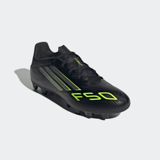 adidas Fussballschuh ADIDAS PERFORMANCE F50 CLUB KUNSTRASEN NEUERER GENERATION, HART- UND ASCHENPL&Auml;TZE, Damen, Gr. 42,5, schwarz (core schwarz, iron metallic