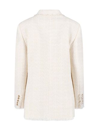 Balmain Womens Jackets White Polyester