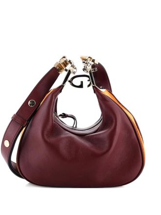 Gucci Attache Shoulder Bag Leather Small crossbody bag - women - Calf Leather/Leather - One Size - Red