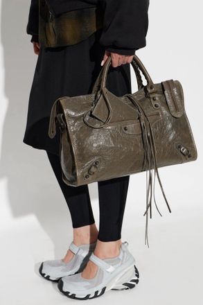 Balenciaga Le City Medium Bag, Womens, Green