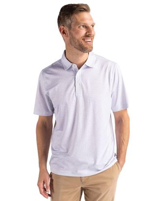 Cutter & Buck Pike Eco Pebble Print Stretch Recycled Mens Polo