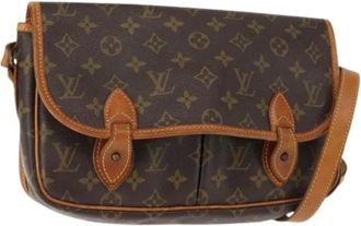 Louis Vuitton Pre-owned Cross Body Bags, female, Brown, Size: ONE SIZE Pre-owned Canvas Cross Body Bag