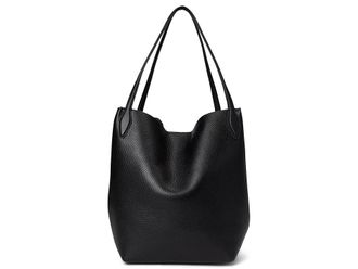 Madewell Soft Grain LG Shopper Shoulder Womens Handbags True Black, Leather
