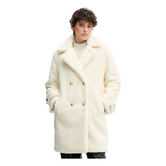 Gaud&igrave; Abrigo Texturizado con Cierre de Botones - Coats - Mujer - Beige - XL
