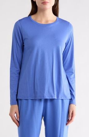 Eileen Fisher Organic Cotton Long Sleeve T-Shirt in Blue Star at Nordstrom Rack, Size Xx-Small