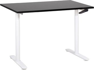 Beliani Manual Adjustable Standing Desk DESTINAS Black/ White 120 cm 72 cm