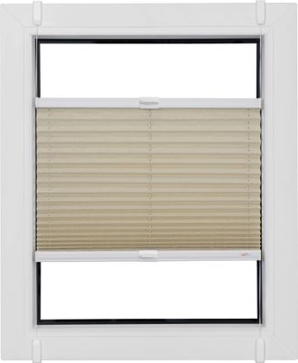 Sunlines Plissee »Budget Crush« Lichtschutz ohne Bohren verspannt Klemmfix, crushed