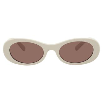 Miu Miu Brown Oval Ladies Sunglasses MU 06ZS 21D90Q 50