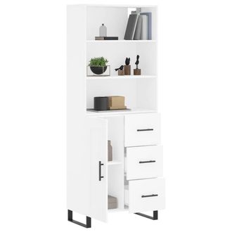 Berkfield Home Highboard White 69.5x34x180 cm Engineered Wood