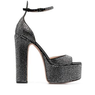 Valentino Garavani 170Mm Crystal-Embellished Platform Sandals
