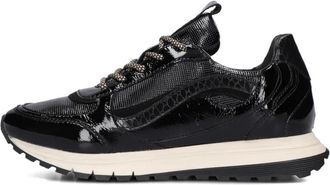 Notre-V Zwarte Chunky Sole Sneakers Rylie-01 - Dames - Sneakers - Zwart - 40 EU - Wol - Schoenen