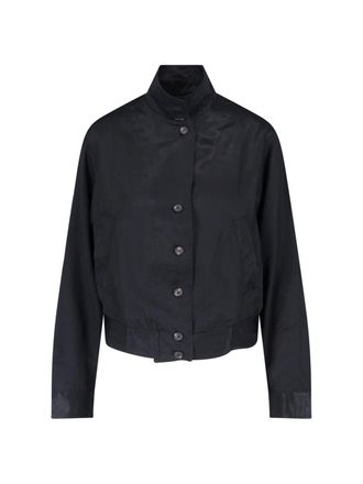 Our Legacy Black High Collar Cropped Jacket