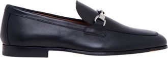 Doucal's Nappa Leather Loafer with Metal Bit - male - Doucals - Loafers - Black - 8 1/2 UK - Shoes