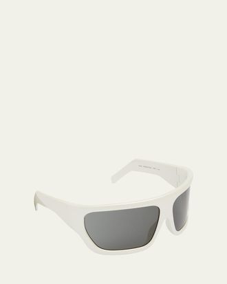 Rick Owens Mens Davis Wrap Sunglasses