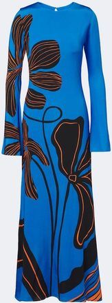 Cala de la Cruz Amay floral satin maxi dress