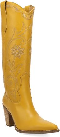 Dingo Miss Daisy Knee High Western Boot in Marigold at Nordstrom, Size 7.5